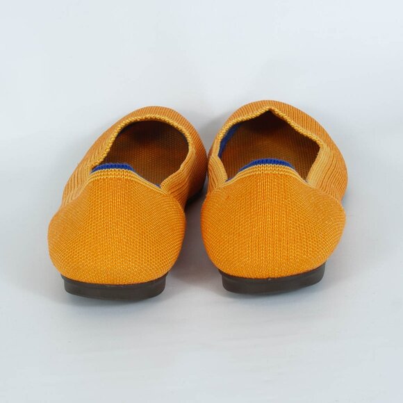 Rothy's Round Toe Knit Slip On Flat Marigold Yellow Womens Size 8.5 - Picture 6 of 11